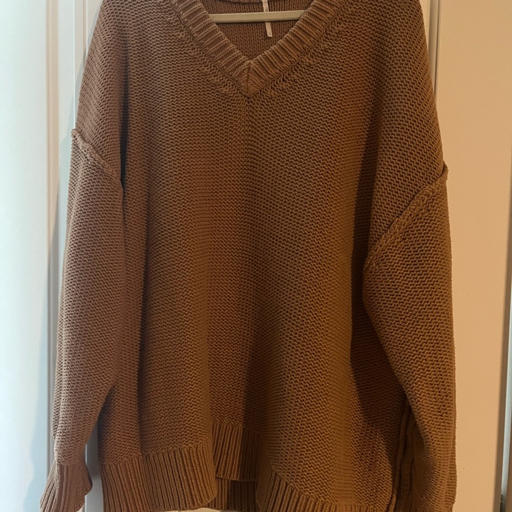 Free People Alli V-Neck Sweater